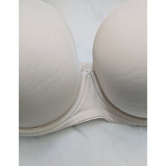 Wacoal Red Carpet Strapless Underwire Full Coverage 854119 Lined Beige Bra 40DD - Picture 3 of 10